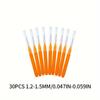 Pencil-style Interdental Brush Oral Interdental Brush I-shaped Straight Bracket Interdental Brush 30pcs/box