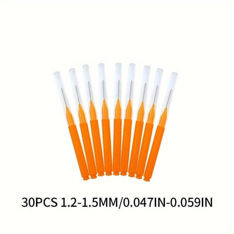 Pencil-style Interdental Brush Oral Interdental Brush I-shaped Straight Bracket Interdental Brush 30pcs/box