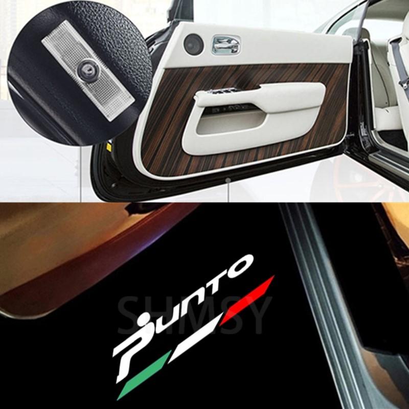 

2Pcs Led Car Door Welcome Lamp Accessories For Fiat Punto 2012-2018 Grande Punto 2005-2009 Projector Ghost Shadow Light
