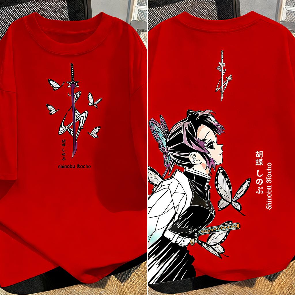Plus Size Demon Slayer Anime Printed Unisex and Women Tshirt Summer Casual Parent Child Top Fashion Cotton Street Harajuku Y2K