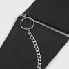 Adjustable Leather Chain Waist Belt with Snap Buttons for Young Fashion