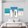 Minimalist Swimming Pool Poster Print Miami Ocean View Canvas Painting Summer Beach Wall Art Pictures for Living Room Home Decor