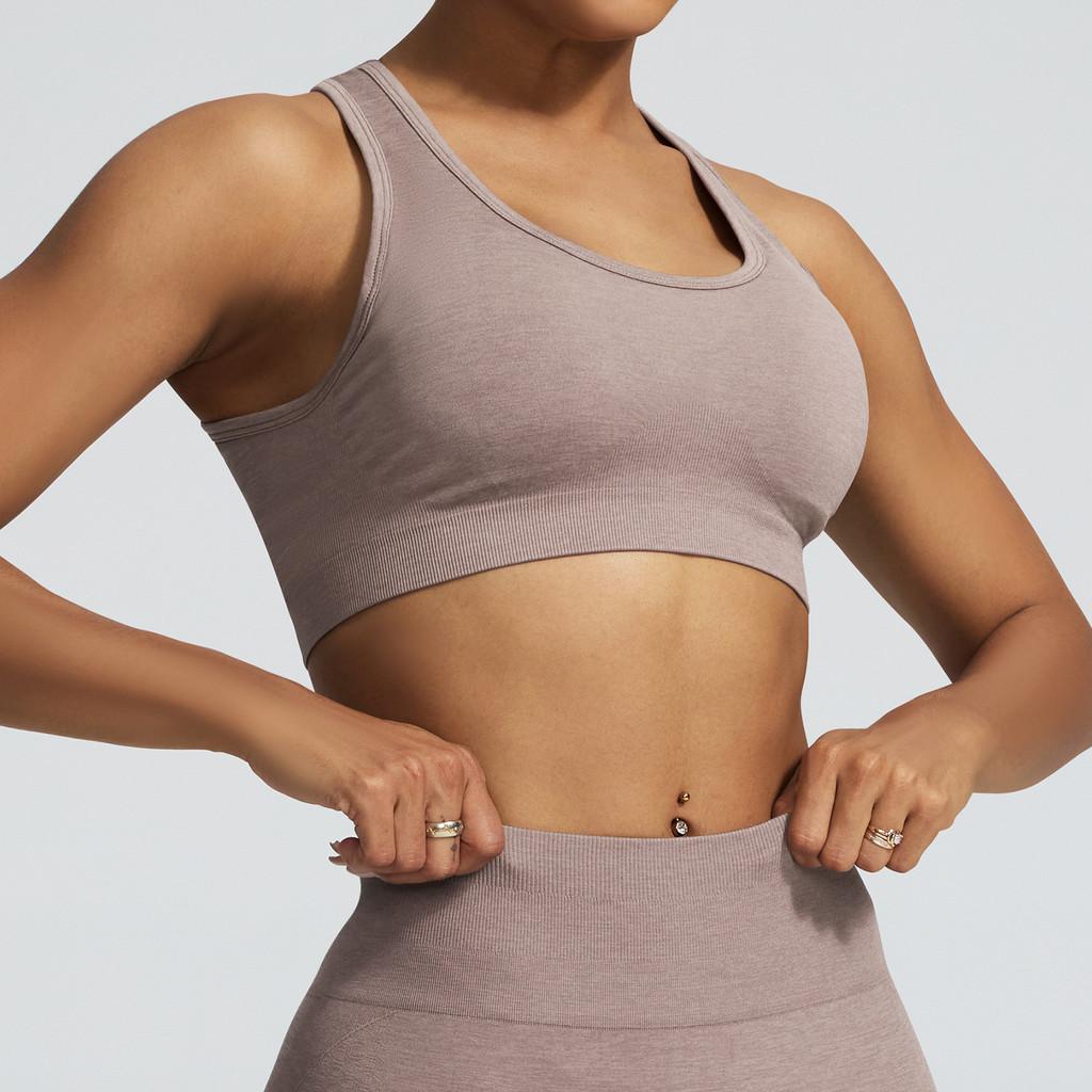 Yoga Vest Sports Bra With Seamless Design For Running And Fitness Enthusiasts