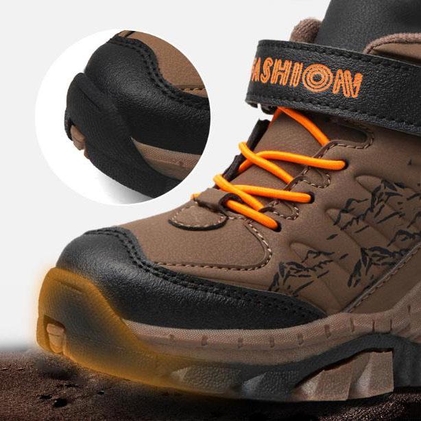 Winter Children Shoes Short Boy Boots Fashion Outdoor Non slip Plush Sneaker Kids Boy Snow Boots Sports Hiking Cotton Shoes