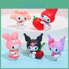 5cm Pvc Strawberry Mero-titi Cherry Kuroomi Twist Egg Diy Figurine Cake Decoration