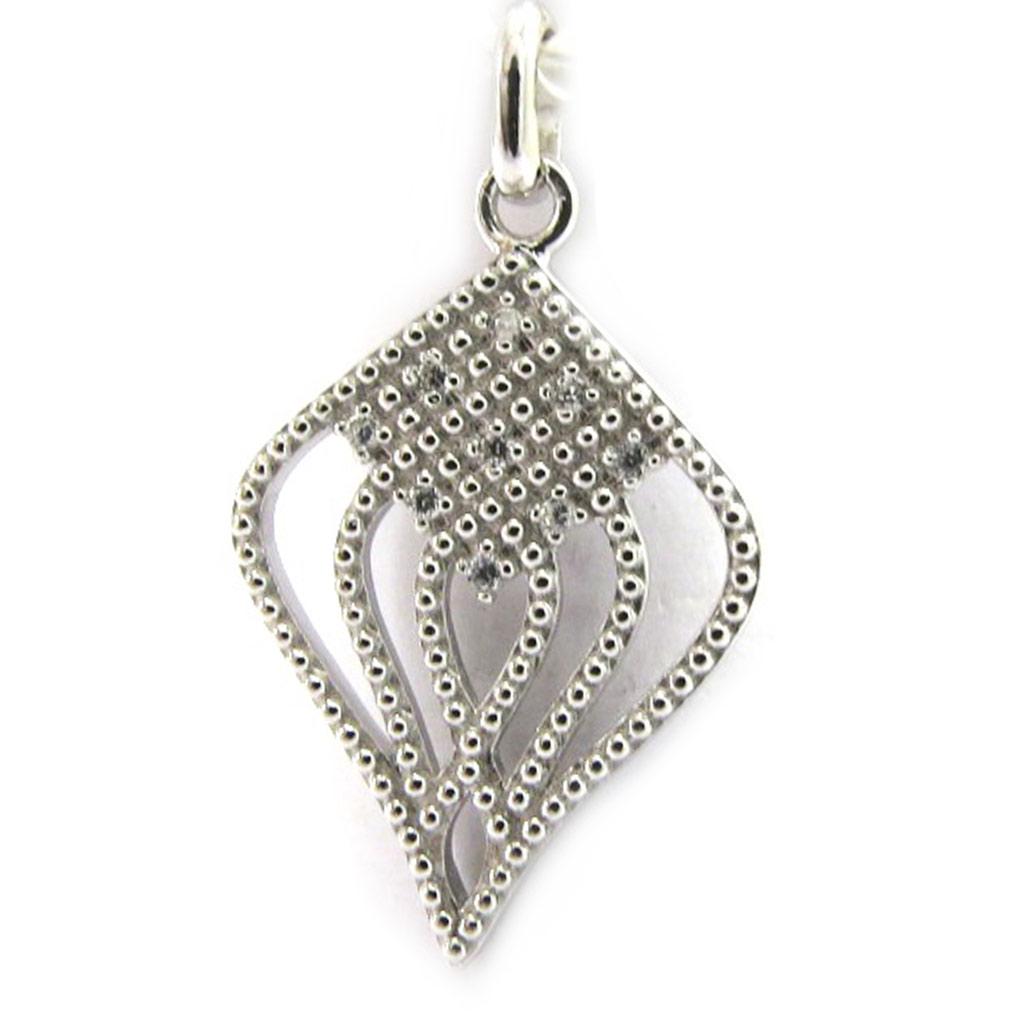 Les Trésors De Lily [L6694] - Silver Pendant 'Sissi' Silver White (rhodium-plated) - 20x15 Mm
