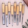 6/12/18/24Mm 4 Pcs Wood Carving Chisels Set Professional For Woodworking With Ergonomic Wood Carving Tools Diy Auxiliary Tools