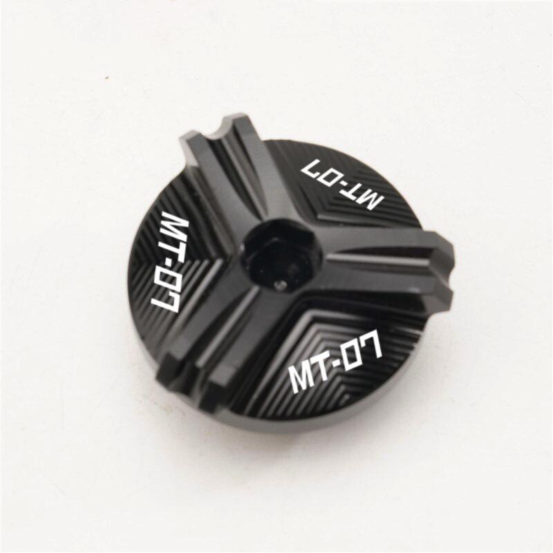 

Для Yamaha MT07 TRACER MT-07 2014-2022 крышка цилиндра мотоцикла передняя и задняя крышка бачка тормозной жидкости, крышка масляного наполнителя Oil filler cap-Black