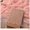 1.5x3Meters/Piece Wedding Lace Thin And Soft Wave Pattern Eyelash Lace Fabric DIY Sewing Handmade Wedding Dress Lace Material