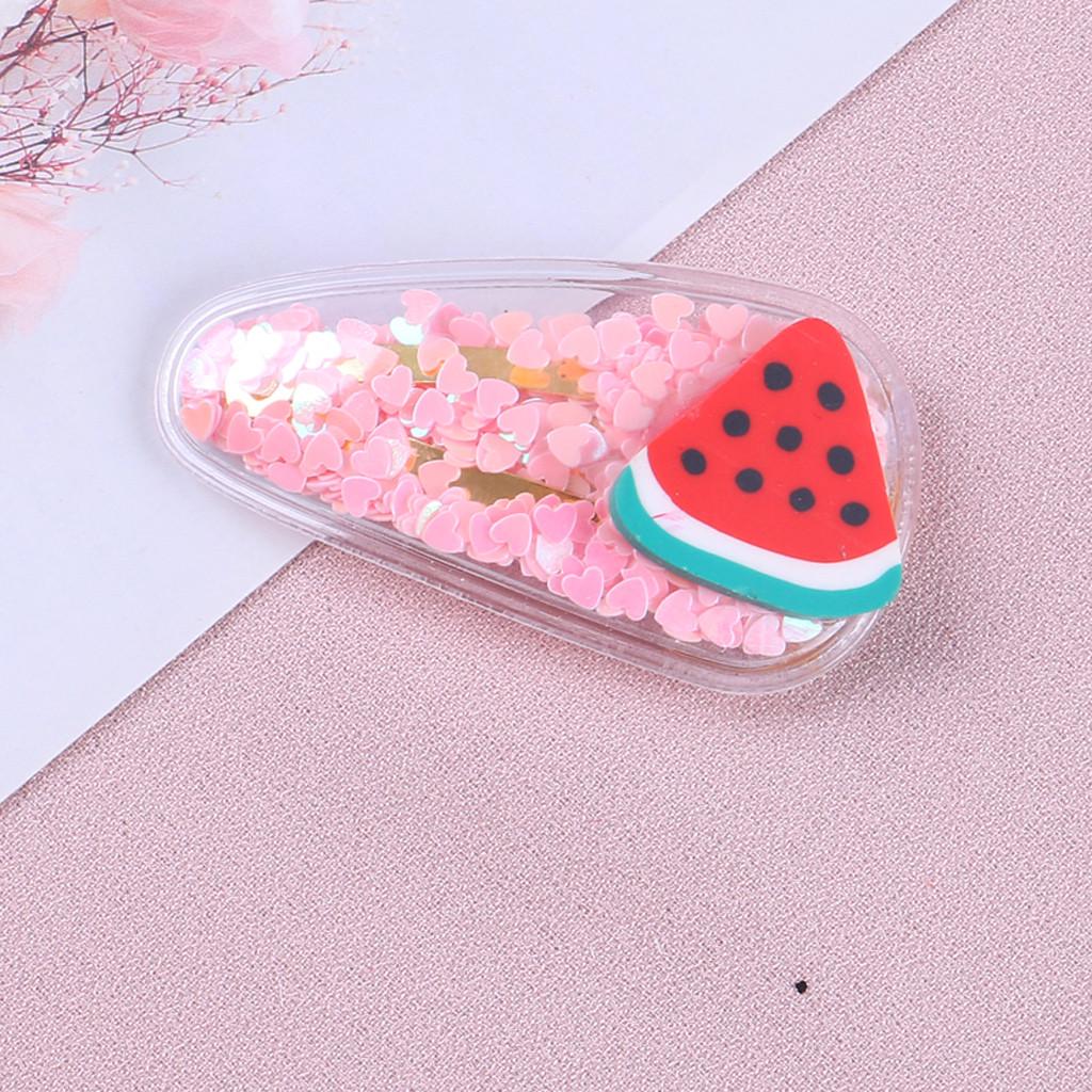 

Детские заколки для волос с фруктами и фруктами для маленьких девочек, заколки для волос, головные уборы E