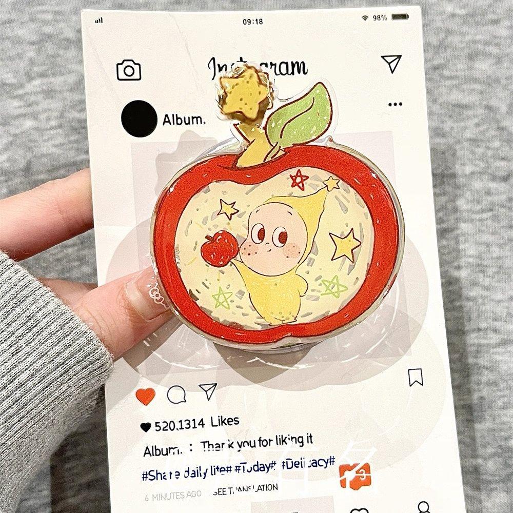 

Допамин Афро Звездный человек Магнитная подставка с граффити дизайном красного яблока