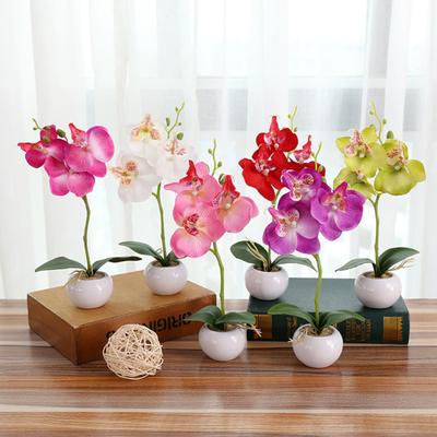 1 Stück Topf Künstliche Schmetterling Orchidee Blume Bühne Garten Hochzeit Party Dekor
