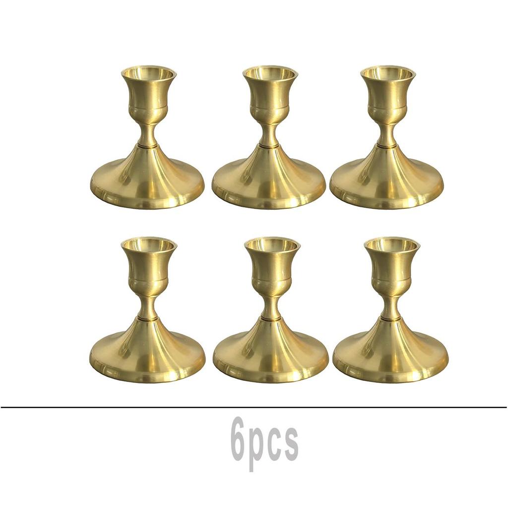 Brass Gold Candlestick Holders Taper Candle Holders for Table Centerpiece, Metal Candle Holders Candle Stands Wedding Decor