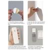 4pcs Magnetic Hooks Wall Mounted Remote Control Storage Rack No Punch Plug Router Hooks