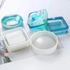 Silikonform Aschenbecher Harzform Herz Quadratische Form Für DIY Harz UV Kristall Epoxid Handwerk Kristall Aschenbecher Heimdekoration