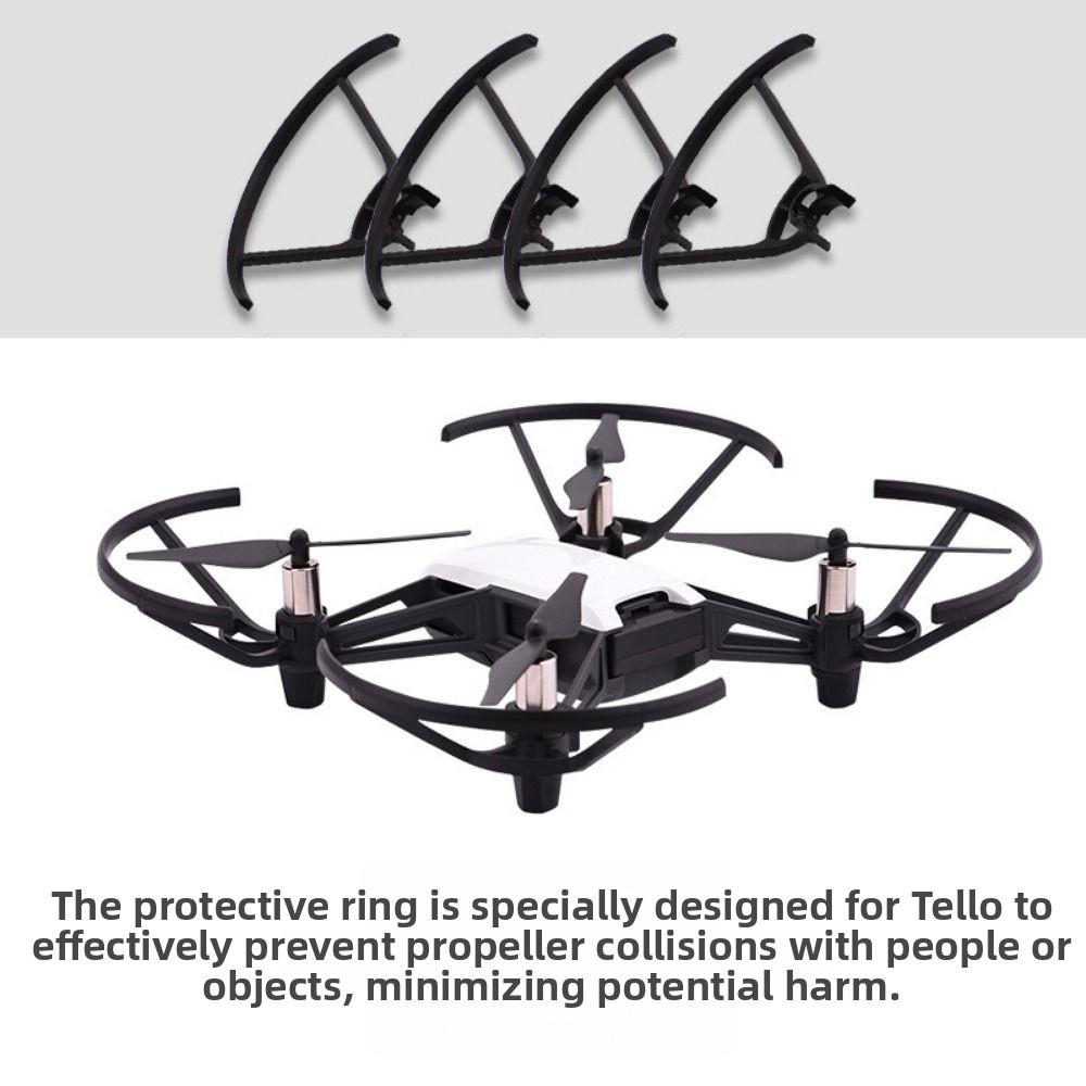 Plastic Propeller Guard Protector Black Quadcopter Prop Bumper for DJI Tello Drone