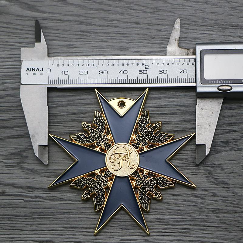 Black Eagle Medal, Blue Knight Medal, Necklace, Pendant, Commemorative Medal, Film and Television Props