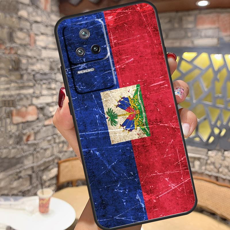 Haiti Haitian Flag Case For Xiaomi 14T Pro 13T 11T 12T 13 14 15 Ultra POCO X6 X7 Pro X3 X5 M6 F5 F6 Pro Cover