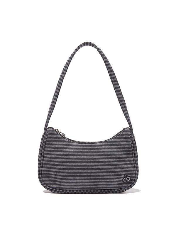 Kirsh Striped Pattern Handbag [Black]