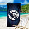 Fußball Straßburg Wappen Strandtuch - Weiche, Saugfähige Mikrofaser, Leicht, Ideal für Den Strand, Partys, Reisen, Camping Fan Geschenke