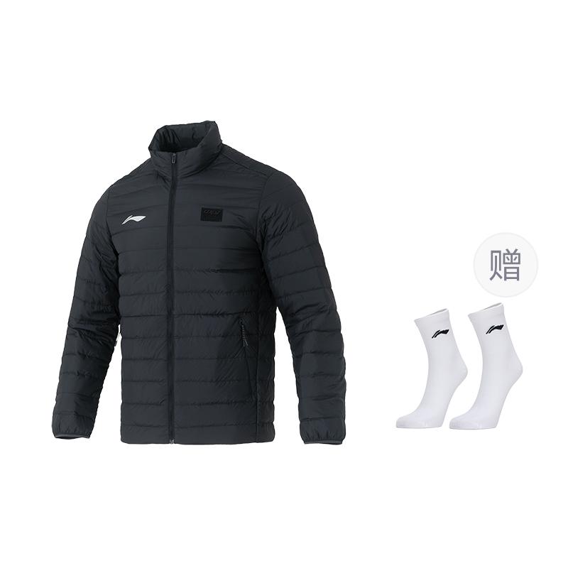 Li Ning Badminton Collection Down Jacket Unisex Black AYMV135-1