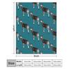 O is for Okapi Throw Blanket Anti Shedding Soft Fuzzy Blanket for Home