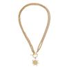 Alloy thick chain necklace exaggerated jewelry fashion personality niche sun pendant collarbone chain