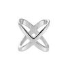 Gold Silver X Scarf Buckle Multipurpose Cross Hollow Smooth Scarf Shawl Buckle