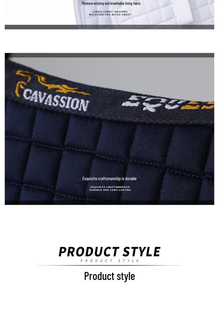 Cavassion Shock Absorbing Saddle Pad and Liner for Equestrian Use