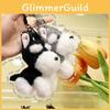 Plush Unique Schnauzer Dog Keychain Adorable And Playful Backpack Accessory Gift
