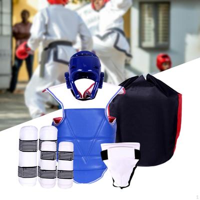5 Pieces Taekwondo Protective Gear Boxing Body Protector Karate Sparring for Muay Thai