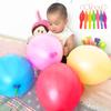 50Pcs Punch Balloon with Rubber Band High Elasticity Large Quantity Odorless Coordination Ability Training Assorted Color Latex Bounce Balloon Indoor