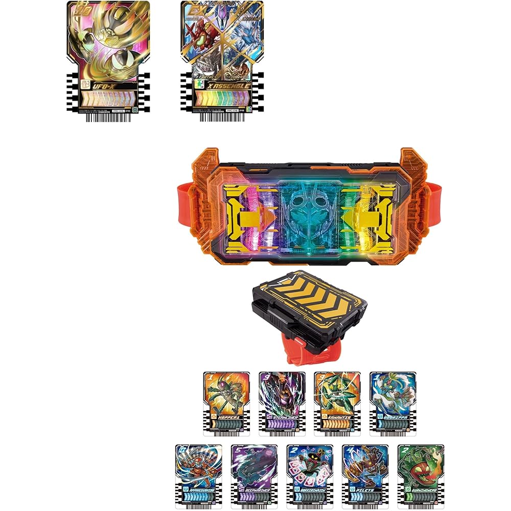 Kamen Rider DX Gatchard Driver & Gatcha Holder Set with 2 Ride Key Cards Action Figure Toy Set