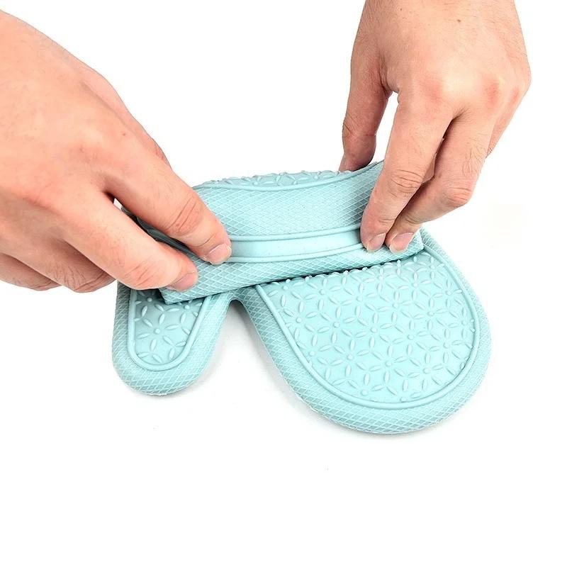 Silicone Gloves Thickened Cotton Heat Insulation Microwave Oven Oven Anti Scalding Household Gloves Baking Tools Two-side