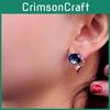 Adorable Sweet Fox Crystal Earrings For Women Fashionable Korean Style Jewelry