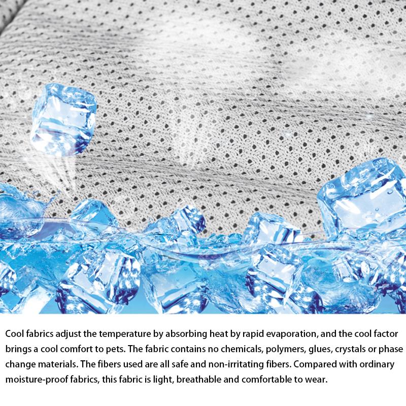 Gilet rafraîchissant d'été pour chien, veste réfléchissante pour animaux de compagnie, manteau respirant, vêtements pour chiots