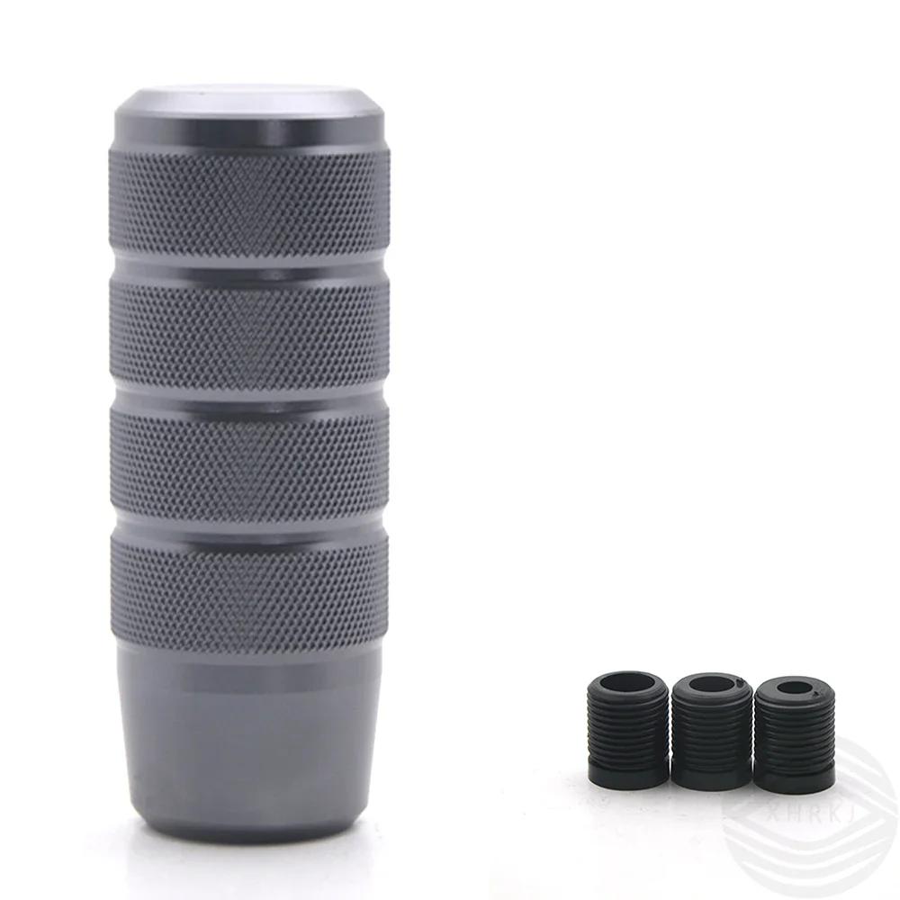 1pcs Universal 95MM Non-Slip Gear Shift Knob Manual Transmission Aluminum Knurled Shifter Lever Knob