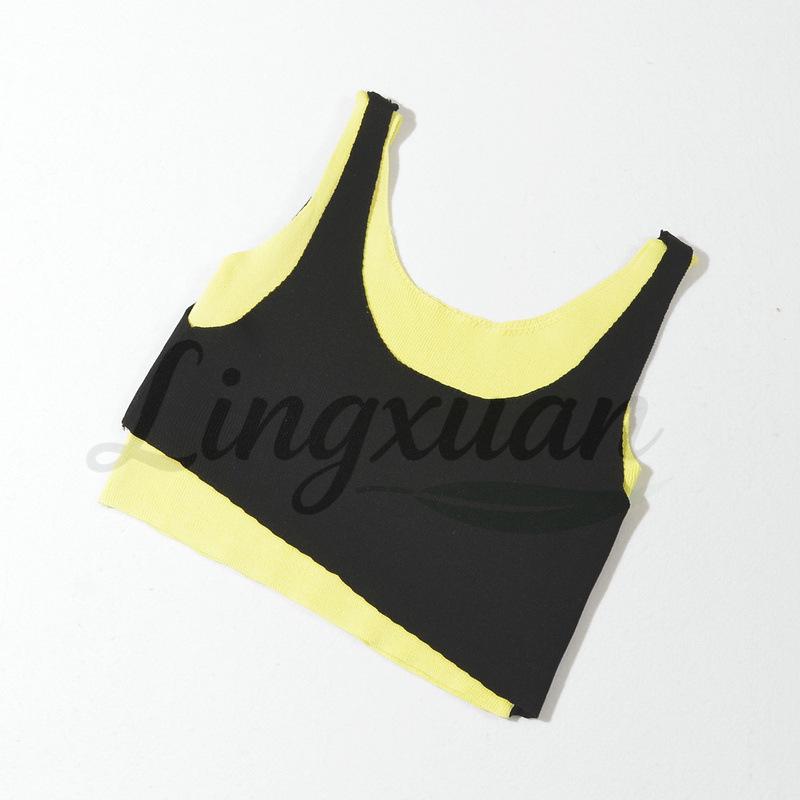 2026 Spring/Summer Stylish Layered Short Vest One Size зелёный