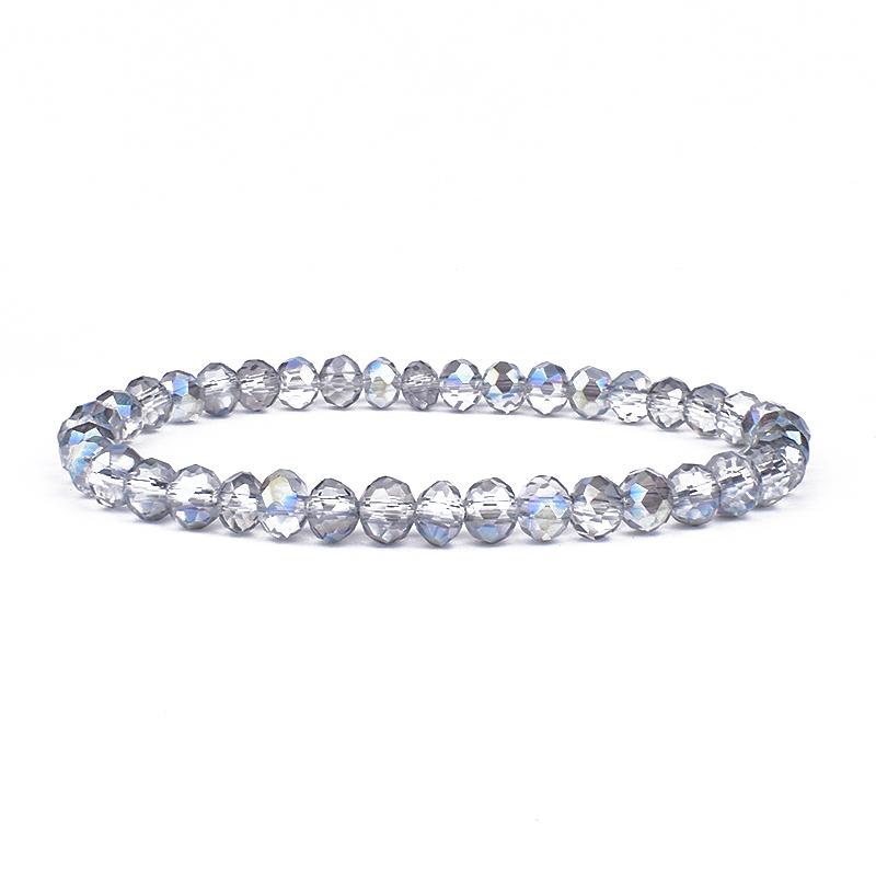 Mini Geslepen Kristal Armband Dames Luxe Kralen Dames Armband Mode 6/8mm 41kleur Kristallen Kralen Armband Vriendschap Sieraden