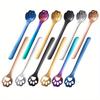 1PC Creative Cute Cat Claw Stainless Steel Spoon Hollow for Ice Cream Coffee Tea Dessert Spoon Kitchen Tableware Accessories