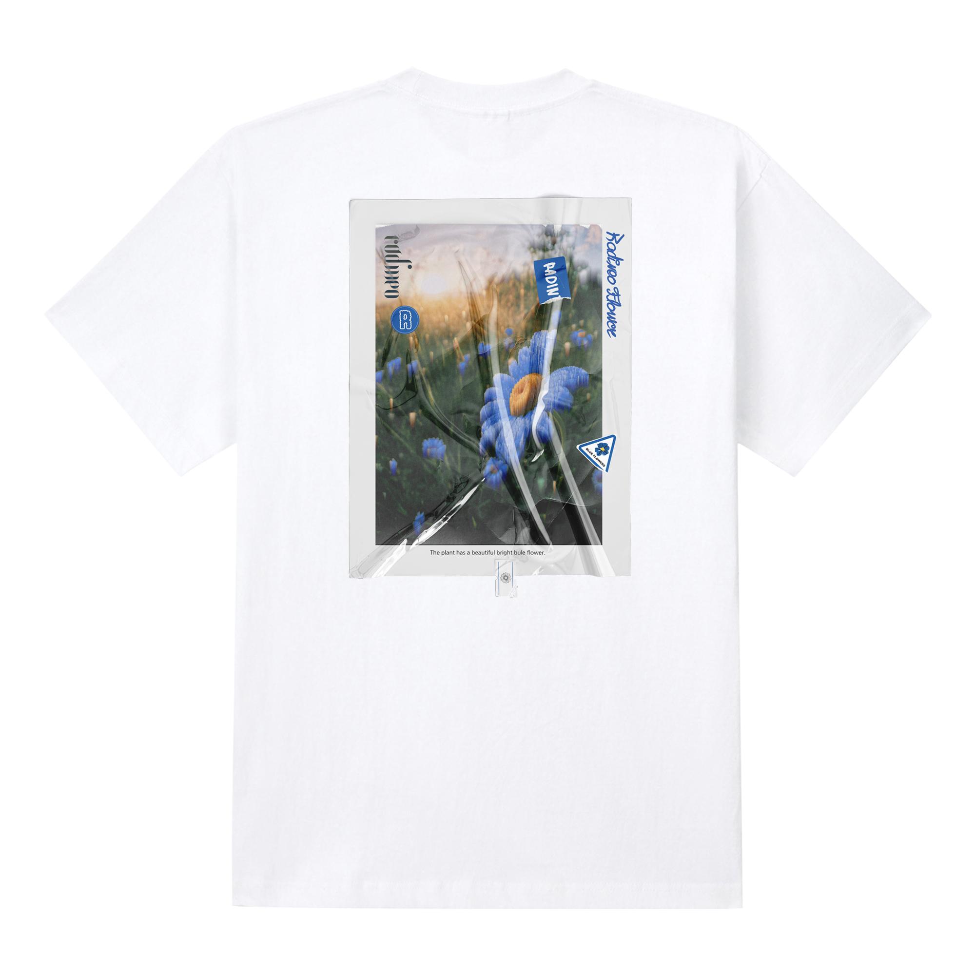 Radineo Triangle Flower Short Sleeve T-Shirt White L