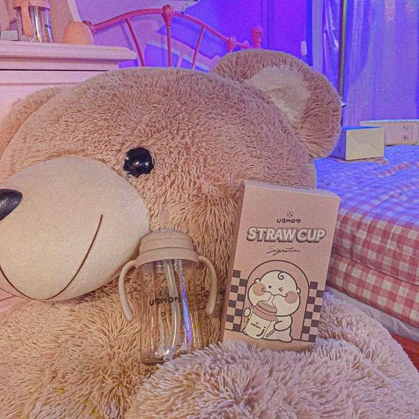 UBMom Signature Straw Cup 280ml, 1 Piece, Strawberry