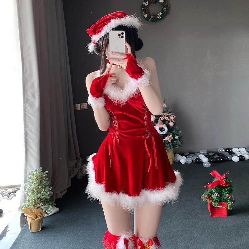 Christmas Suit Dress Cos Suit Bunny Sexy Maid Suit Uniform Christmas Women's Themed Valentine's Day Robe