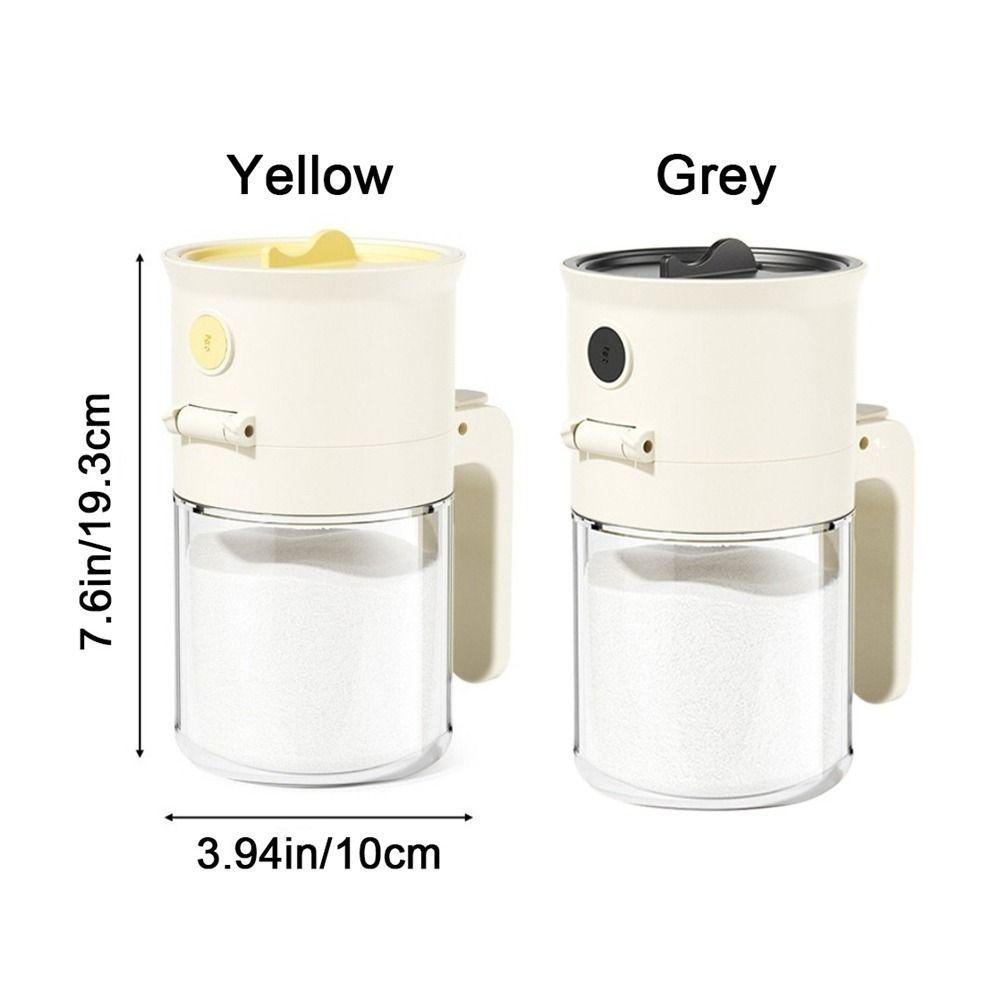 Quantitative Control 2 In 1 Salt Container 0.5g Glass Seasoning Box  for Sugar Salt