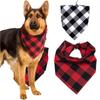 Black and White Check Pet Bandana: Dog & Cat Scarf Bib