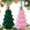 1Pc Resin Christmas Soap Dispenser Green Pink Holiday Christmas Tree Hand Dish Soap Dispenser for Home Decoration