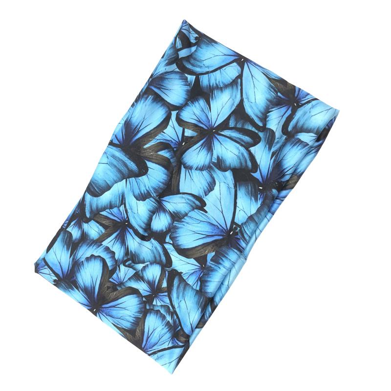 Butterfly Pattern Headband For Women Fashion Hairbands Sports Hair Band Sweat Bandanas Girl Headwear Turbans Elastic Accessories