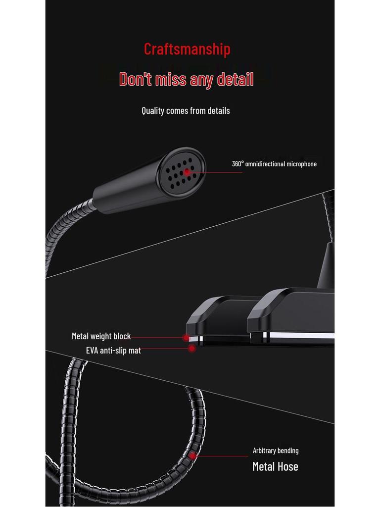 Desktop Streaming Microphone for Gaming, Voice Chat, and Live Recording with Sound Card