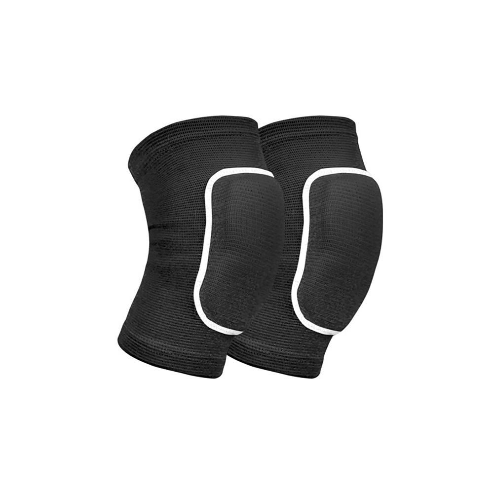 

2 шт./компл. дышащие спортивные наколенники, поддержка колена, фитнес, баскетбол, наколенник, протектор, мужские нескользящие наколенники, женские губчатые наколенники M чёрный