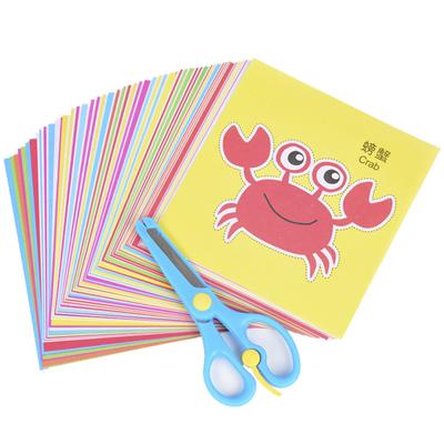 96 ks Dětské kreslené DIY Barevné papírové vystřihování Skládací hračky Dětské řemeslo Zvířecí ruční práce Papírové umění Učení Vzdělávací hračky